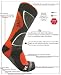 SNOWBOARDING SOCKS:

Size: UK 8-9.5 (EUR 42-44)

Colour: Grey/Black/Red/White

Composition: Merino Wool 38%, Poliacryl 38%, Prolen Siltex 15%, CoolMax 6%, Lycra 3%

+ Natural Merino Wool, mixed with polyacryl guarantees ultimate warmth insulation, breathability, as well as long-lasting feeling of freshness .

+ Coolmax fibre developed by Dupont carries the moisture away assuring comfortable feeling of dryness.

+ Lycra by Dupont, fibre 'with memory' (smart fibre), makes the sock softly hug the leg, protect it against boot pressure and prevent slippage.

+ Prolen� Siltex is antibacterially modified polypropylene fibre effectively preventing the growth of bacteria, moulds and funghi. With addition of the ionized biogenic Silver, it reduces unpleasant smells, keep a biological balance of the skin and set a hygenic freshness to the product during sports.

+ Soft double rib top (welt) enhances the wearer's comfort.

+ Flat seam at the toes ensures its comfort.

+ Terry system protecting the Achilles tendon and the hill.

+ Additional rib at the instep of the foot preventing from slipping and shifting.