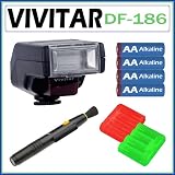 Vivitar Bounce Swivel Speedlite Flash for Canon EOS DSLR Cameras + Accessory Kit