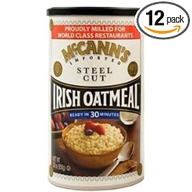 McCann's Irish Oatmeal, Steel Cut Oats, 30-Ounce Packages (Pack of 12)