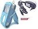 Blue Belt Clip Carrying Case for Creative Zen Vision M + Home/travel Charger for Creative Zen Vision M
