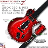Colorburst Red WraptorSkinz Skin fits XBOX 360 & PS3 Guitar Hero III Les Pa ....