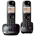 Panasonic KX-TG2512ET DECT Twin Digital Cordless Phone Set - Black