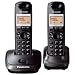 Panasonic KX-TG2512ET DECT Twin Digital Cordless Phone Set - Black