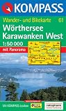 Kompass Karten, W�rther See, Triglav NP, Bled: Wander- und Bikekarte. Mit Panorama - 