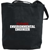 Canvas Tote Bag Black " Future Environmental Engineer " Occupations