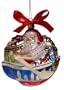 Waterford Holiday Heirlooms 4-3/4-Inch SS Lismore Santa's Journey