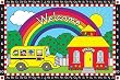 RAINBOW SCHOOL 30PK POSTCARDS