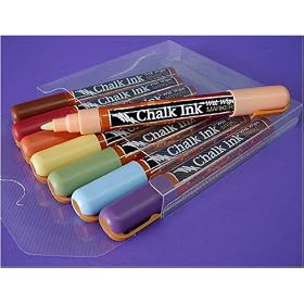 Liquid Chalk - Works like a Marker Dries like Chalk - Set of 8 Earthy Colors by FineArtStore