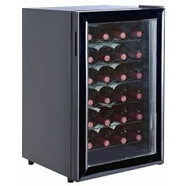 マサオコーポレーション 温度調節機能付きワインセラー24本用ブ ラック MSO-W024