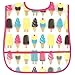 Luvable Friends Waterproof Feeder Bib with Crumb Catcher Pocket, Ice Cream