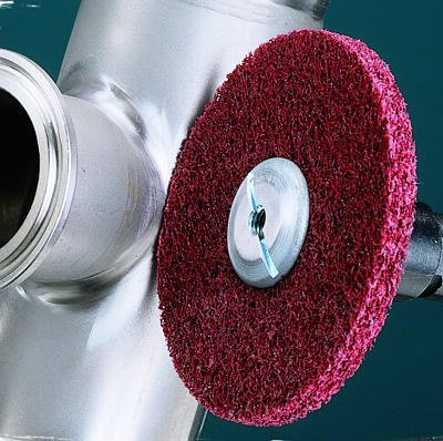 Scotch-Brite(TM) Metal Finishing Unitized Wheel, 3 in x 1/4 in x 3/8 in 5A MED [PRICE is per WHEEL]