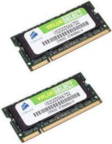 4 GB Corsair 667 MHz DDR PC 5300 22GB DDR 2 NB SO DIMM