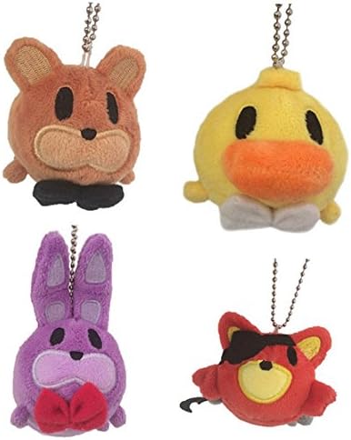 HeyFun® 4pcs 4" Five Nights at Freddy's Inspired Mini Plush Dolls Stuffed Soft Toys