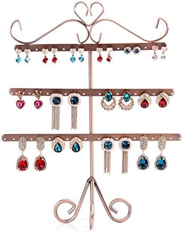 Copper Color Earring Holder/ Earring Display with Free 10 Pairs Earring Safety Backs(3 Ties)