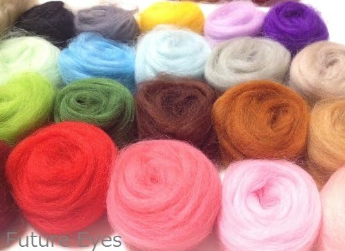 21 colors colorful wool felt Starter Set Kit fluffy wool (japan import)