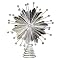 Pearl Mod Snowflake Tree Topper - Silvertone