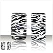 Black and White Stripes Zebra SNAP-ON COVER HARD CASE PHONE PROTECTOR for Huawei M318 M-318 [Beyond Cell Packaging]