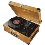 Buy Crosley CR49 Traveler Portable Turntable, Tan  by Crosley