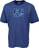 New York Giants Blue Camo Logo Ringer Tee