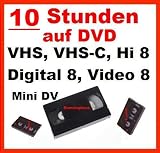Produkt-Bild: 10 Stunden VHS,VHS-C,Digital 8,Hi8, MiniDv,Digitalisieren auf DVD
