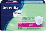 Tena Serenity Underware, Ultra Plus Absorbency, Large, 16-Count Packages (Pack of 2)