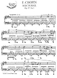 Nocturne in C sharp minor, Op. 27, No. 1: Instantly download and print sheet music