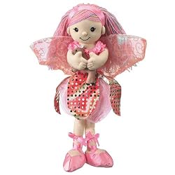 Plush Pink Fairy Doll with Pet Deer Toy