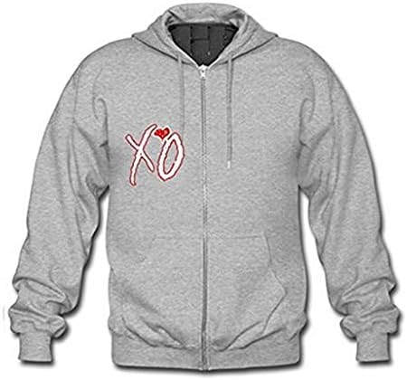 Custom Unisex The Weeknd XO Boy's or Girl's Full Zip Hoodie Sweatshirt
