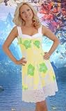 Jax Couture Hawaiian Print Lace Sundress- 4 Fabrics Available