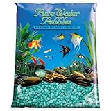 Pure Water Pebbles Aquarium Gravel, 25-Pound, Emerald Green Frost