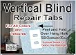 4 ea Vertical Blind Repair Tabs for Colors and Textures!