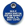 Round shape Safety Reflective Pet ID Tag with Personalized Customized Engraving