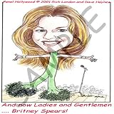 Londons Times Funny Panel Hollywood Cartoons - Britney Spears - Light Switch Covers - single toggle switch