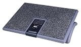 Fellowes Premium Ergonomic Foot Rest - Graphite Carpet - 1 Knob Adjustment