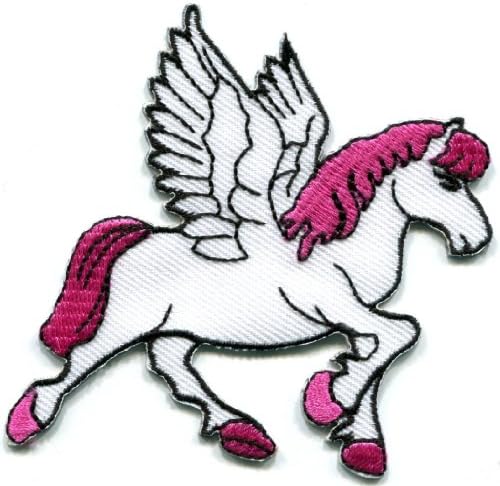Pegasus Fantasy Horse Unicorn Greek Medusa Poseiden Applique Iron-on Patch