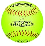 Diamond 12RY .44 COR 375 ASA Softball 12-Inch Leather Softball (Pack of 12)