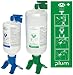 Plum 248808403 Duo Bottle Eye Wash Station With 500 ml pH Neutralizing And 1000 ml Sterile Saline