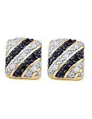 0.27CTW BLACK DIAMOND FASHION EARRING