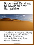 Document Relating to Towns in new Hampshire