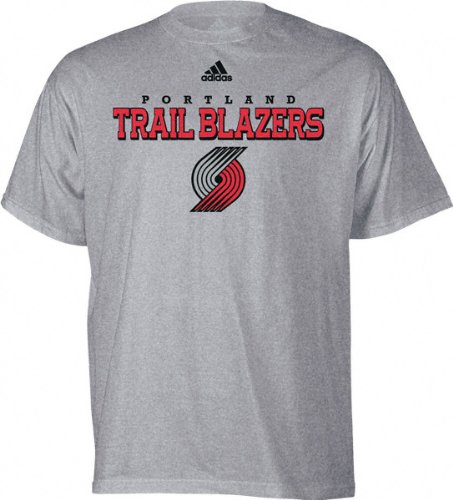 adidas Portland Trail Blazers Ash True T-shirt (Small)