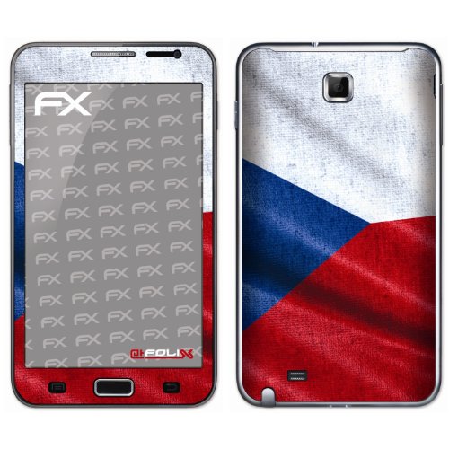 atFoliX Fu&szlig;ball EM 2012 Tschechien Flagge Designfolie f&uuml;r Samsung Galaxy Note Preisvergleich