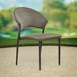 Flint Hills Living Quinter All-Weather Wicker Stackable Dining Chairs