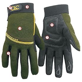 CUSTOM LEATHERCRAFT 180M GARDENER GLOVES MEDIUM by Custom Leather Craft