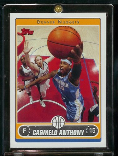 2006 07 Topps Carmelo Anthony Denver Nuggets Basketball Card #197 - Mint Condition - Shipped In Protective ScrewDown Display Case!