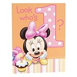 Minnie's 1st Birthday Invitations (8 count)