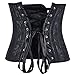 Camellias 24pc Steel Boned Satin Underbust Waist Training Corset Shaper Bustier