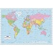 World Map Maps Poster Print, 36x24 World Map Maps Poster Print, 36x24