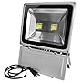 GLW 100W LED Outdoor Flood Light Super Bright,9000lm,6000K,110V,250W HPS Bulb Equivalent,Waterproof IP65 Security Work Light,US 3 Prong Plug