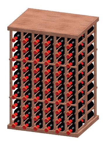 6-Column Half-Height Wine Rack w Top
