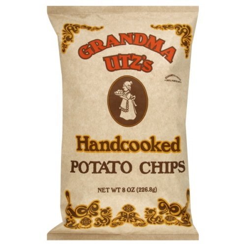Grandma Utz's Handcooked Potato Chips 8 Oz (Pack of 6)